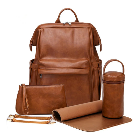 fashion mamma nappy bag worn by modern mom